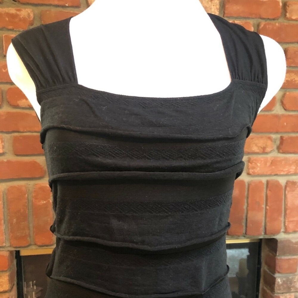 MAX STUDIO Black Ruffle Mini Dress - Picture 8 of 16